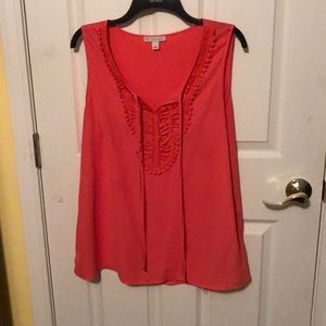 Orange blouse with detailing